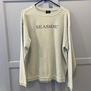 Corded light blue seaside sweatshirt